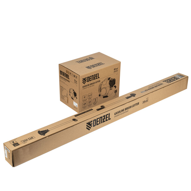 Триммер бензиновый DTS-43S, 43 см3, разъемная штанга, состоит из 2 частей Denzel в Новосибирске