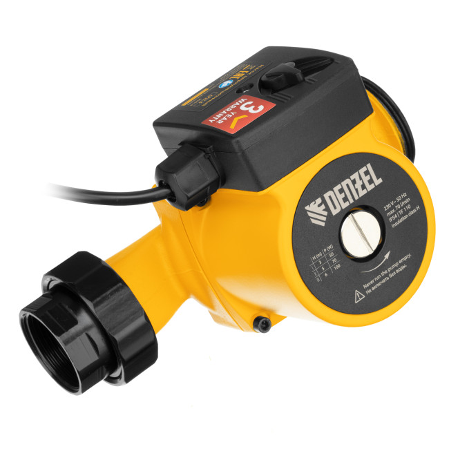 Циркуляционный насос CP32-6, напор 6 м, 70 л/мин, 1 м кабель, монт. длина 180 мм Denzel в Новосибирске