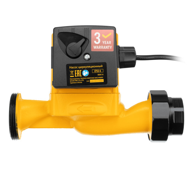 Циркуляционный насос CP32-6, напор 6 м, 70 л/мин, 1 м кабель, монт. длина 180 мм Denzel в Новосибирске