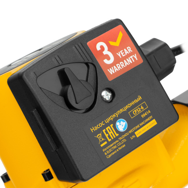 Циркуляционный насос CP32-6, напор 6 м, 70 л/мин, 1 м кабель, монт. длина 180 мм Denzel в Новосибирске