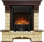 Каминокомплект Pierre Luxe - Темный дуб / Шампань с очагом Fobos FX M Black RC Каминокомплект Pierre Luxe - Темный дуб / Шампань с очагом Fobos FX M Black RC