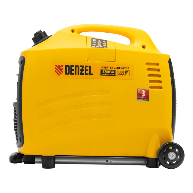 Генератор инверторный GT-3200iSE, 3.2 кВт, 230 В, бак 6 л, закрытый корпус, электростартер Denzel в Новосибирске