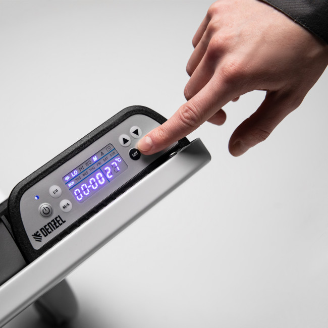 Конвектор гибридный электрический HybridX-1500, ИК нагреватель, цифровой термостат Denzel в Новосибирске