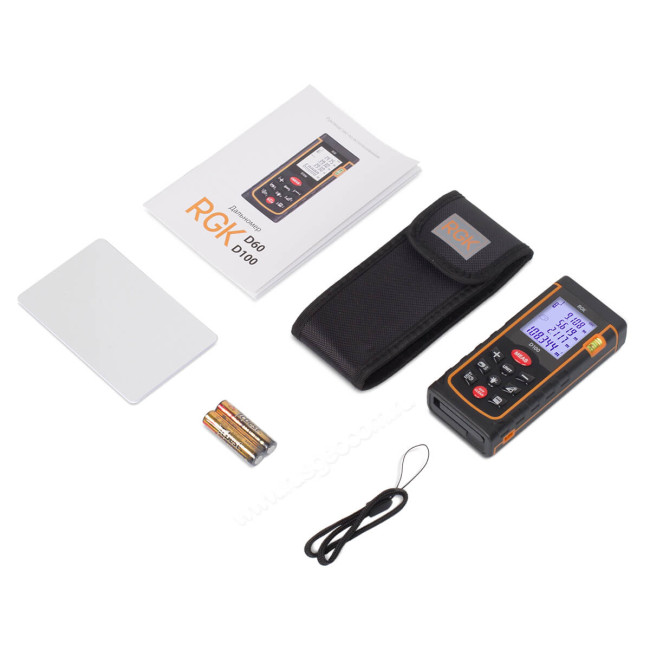 Лазерный дальномер RGK D100 (с поверкой) в Новосибирске