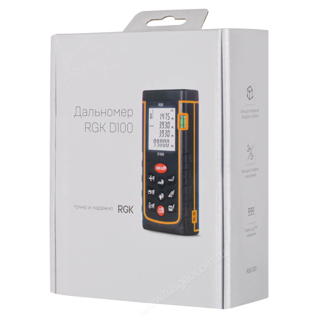 Лазерный дальномер RGK D100 (с поверкой) в Новосибирске