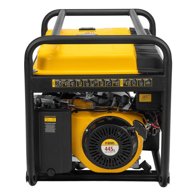 Генератор бензиновый PS 80 EA, 8.0 кВт, 230 В, 25 л, коннектор автоматики, электростартер Denzel в Новосибирске