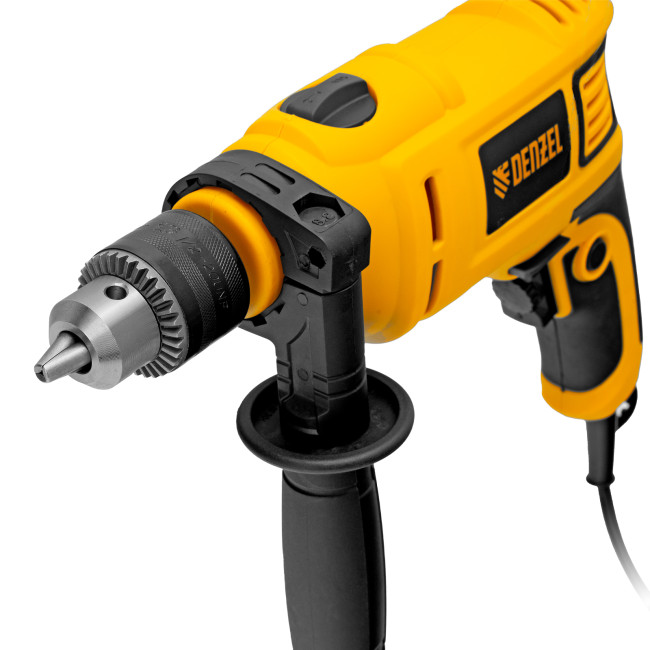 Дрель ударная ID-750, 750 Вт, 0-3000 об/мин, 48000 уд/мин Denzel в Новосибирске