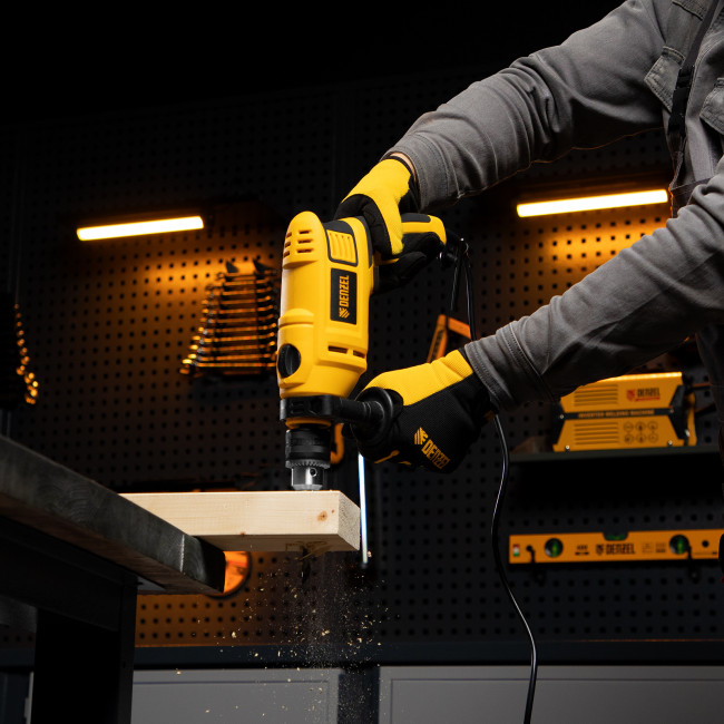 Дрель ударная ID-750, 750 Вт, 0-3000 об/мин, 48000 уд/мин Denzel в Новосибирске