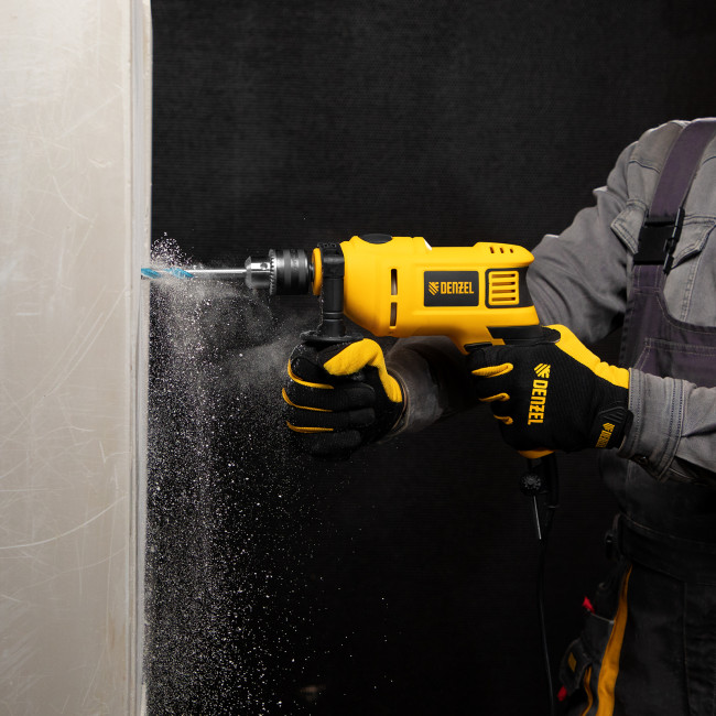 Дрель ударная ID-750, 750 Вт, 0-3000 об/мин, 48000 уд/мин Denzel в Новосибирске