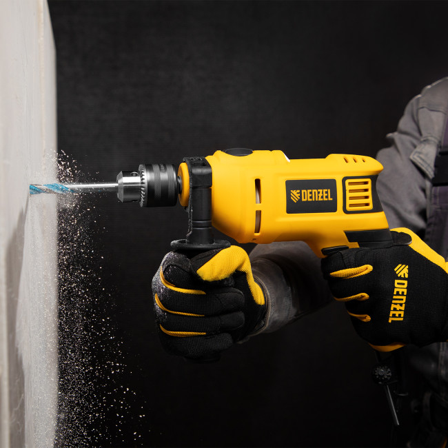 Дрель ударная ID-750, 750 Вт, 0-3000 об/мин, 48000 уд/мин Denzel в Новосибирске