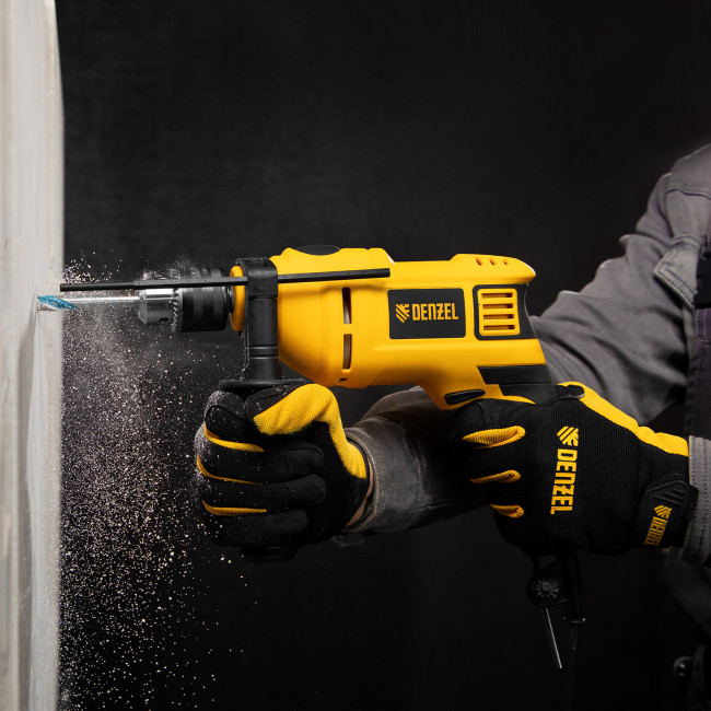 Дрель ударная ID-750, 750 Вт, 0-3000 об/мин, 48000 уд/мин Denzel в Новосибирске