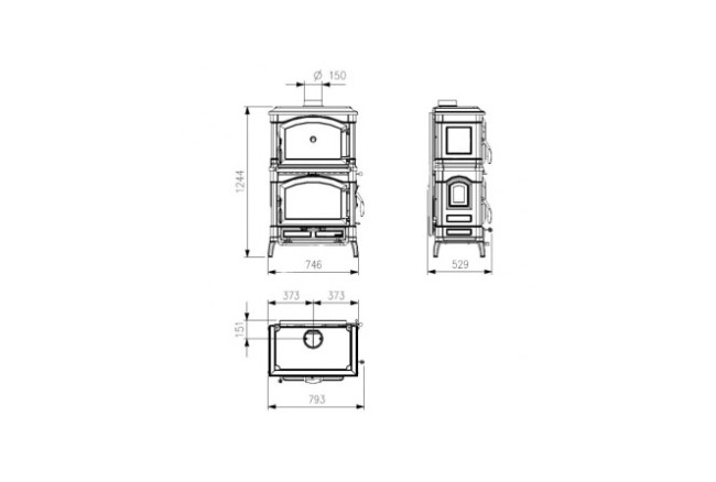 La Nordica Isotta forno EVO (черный антрацит) в Новосибирске