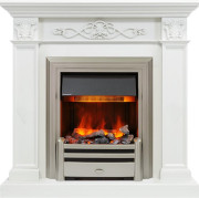 Каминокомплект Verona - Белый дуб с очагом Chesford