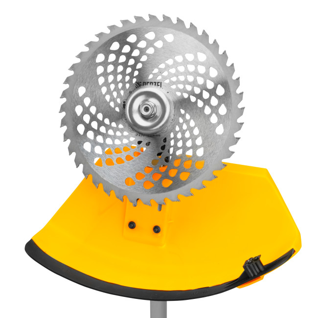 Триммер бензиновый DT-43E, 43 см3, неразъемная штанга, электростартер, состоит из 2 частей Denzel в Новосибирске