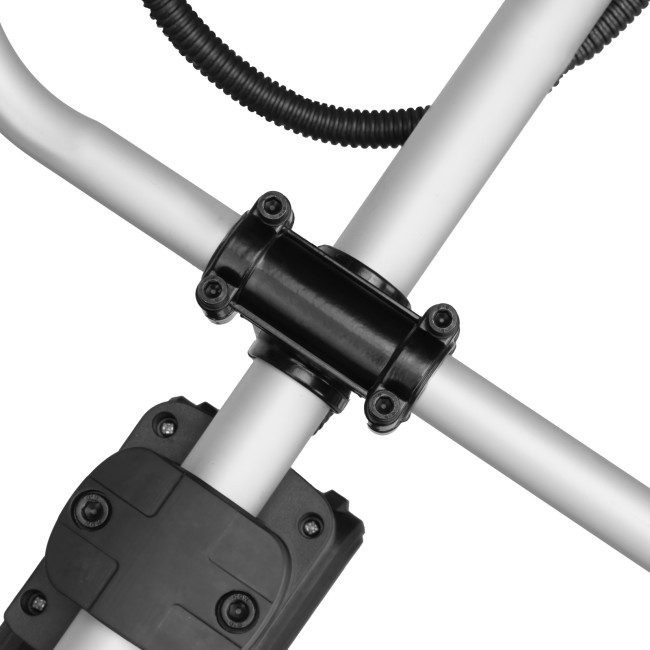 Триммер бензиновый DT-43E, 43 см3, неразъемная штанга, электростартер, состоит из 2 частей Denzel в Новосибирске