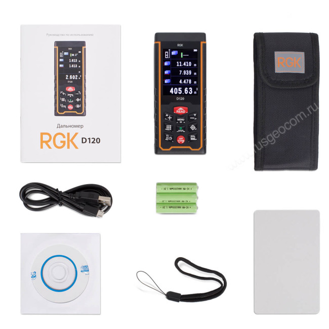 Лазерный дальномер с видоискателем RGK D120 (с поверкой) в Новосибирске Лазерный дальномер с видоискателем RGK D120 (с поверкой) в Новосибирске