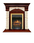 Каминокомплект Dublin (Разборный) - Орех каньон / Сланец с очагом Fobos FX Brass Каминокомплект Dublin (Разборный) - Орех каньон / Сланец с очагом Fobos FX Brass