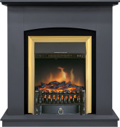 Каминокомплект Barcelona SFT (Разборный) - Серый графит с очагом Fobos FX Brass Каминокомплект Barcelona SFT (Разборный) - Серый графит с очагом Fobos FX Brass