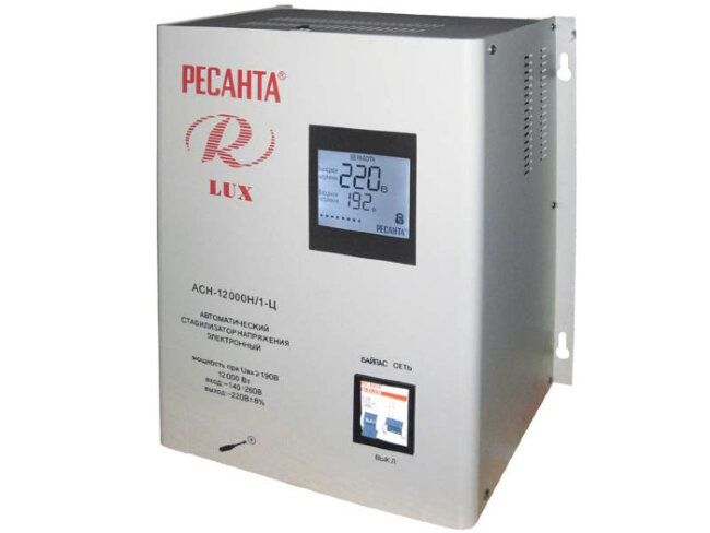 Стабилизатор напряжения серии LUX РЕСАНТА АСН-12000Н/1-Ц в Новосибирске