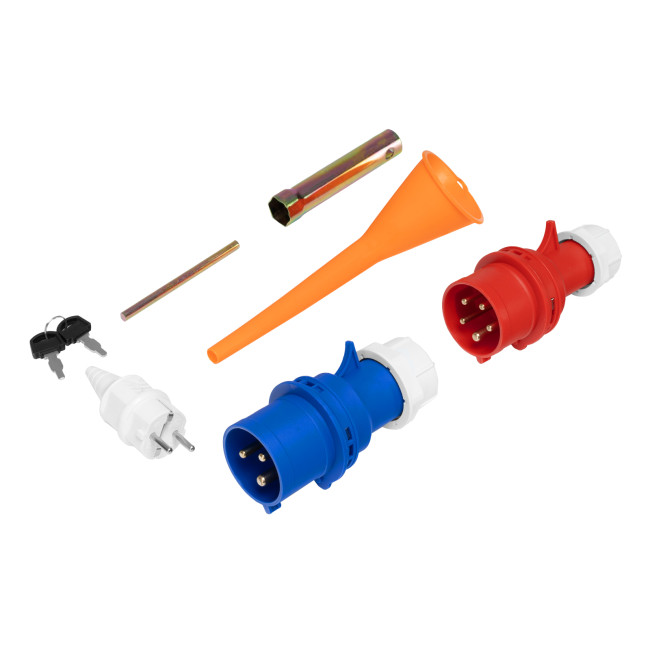 Генератор бензиновый PS 90 ED-3, 9.0 кВт, переключение режима 230 В/400 В, 25 л, электростартер Denzel в Новосибирске