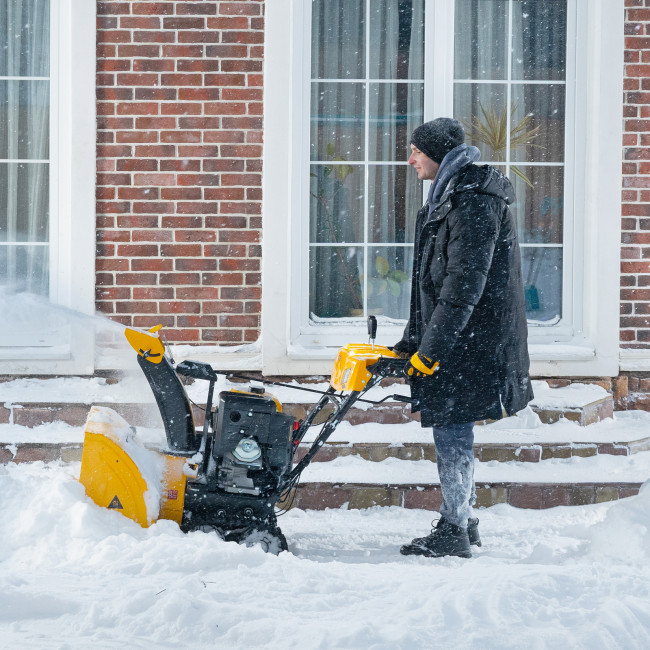 Бензиновая снегоуборочная машина SBL 711DT PRO, 420cc, гусеницы, эл.старт, блок. дифф. Denzel в Новосибирске