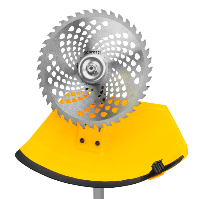 Триммер бензиновый DT-52E, 52 см3, неразъемная штанга, электростартер, состоит из 2 частей Denzel в Новосибирске