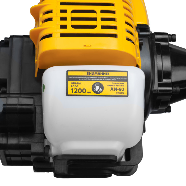 Триммер бензиновый DT-52E, 52 см3, неразъемная штанга, электростартер, состоит из 2 частей Denzel в Новосибирске