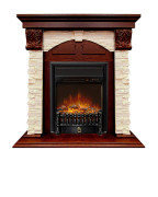 Каминокомплект Dublin (Разборный) - Орех каньон / Сланец с очагом Fobos FX M Black RC Каминокомплект Dublin (Разборный) - Орех каньон / Сланец с очагом Fobos FX M Black RC
