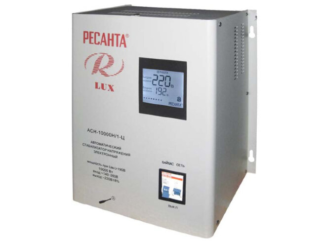 Стабилизатор напряжения серии LUX РЕСАНТА АСН-10000Н/1-Ц в Новосибирске