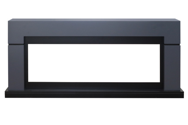 Каминокомплект Lindos Graphite Grey (линейный) с очагом Vision 60 LED в Новосибирске Каминокомплект Lindos Graphite Grey (линейный) с очагом Vision 60 LED в Новосибирске