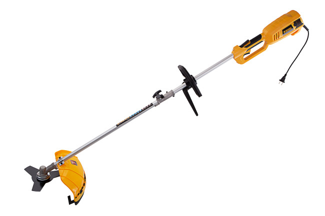 Триммер электрический TE-1220, 1200 Вт, 380 мм, катушка, диск, разборная штанга Denzel в Новосибирске