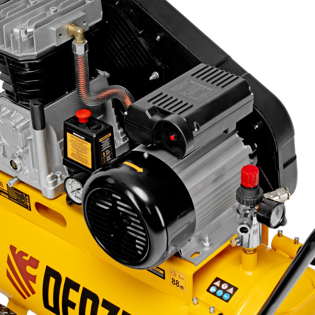 Компрессор воздушный рем. привод BCI 2100/50, 2,1 кВт, 50 литров, 400 л/мин Denzel в Новосибирске