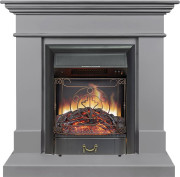 Каминокомплект California STD CRM (Разборный) - Санд грей с очагом Majestic FX Black Каминокомплект California STD CRM (Разборный) - Санд грей с очагом Majestic FX Black