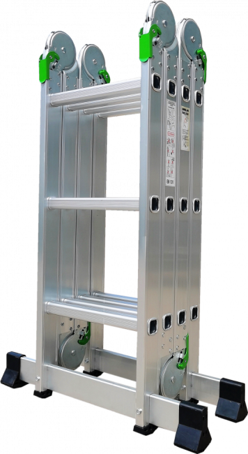 Лестница трансформер алюминиевая 4x5 TM-505 ПРОФФ в Новосибирске