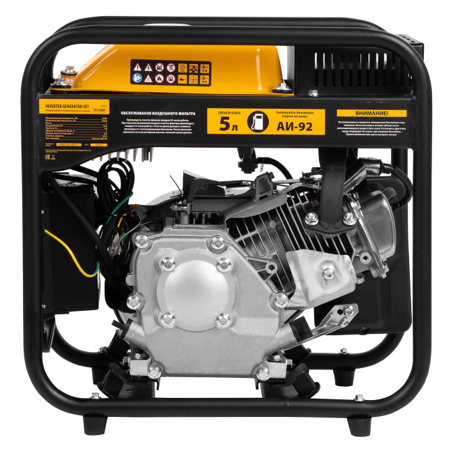 Генератор инверторный GT-3500iF, 3.5 кВт, 230 В, бак 5 л, открытый корпус, ручной старт Denzel в Новосибирске