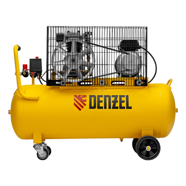 Компрессор воздушный BCI2300/100, ременный привод, 2.3 кВт, 100 литров, 400 л/мин Denzel в Новосибирске