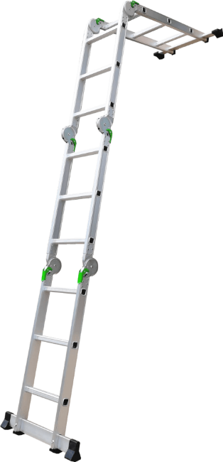 Лестница трансформер алюминиевая 4x5 ТАЛМЕТ/TALMET TM-505 в Новосибирске