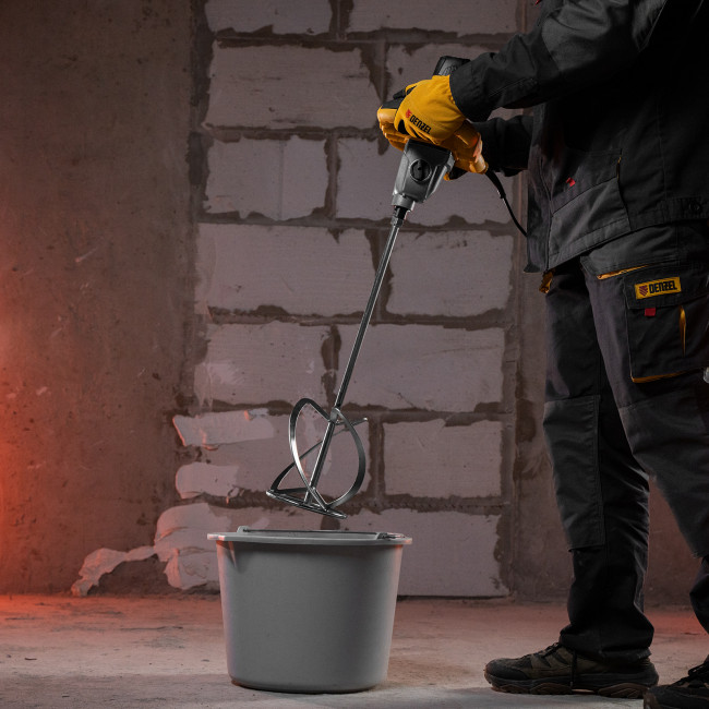 Миксер строительный EM-1-1600, 1600 Вт, 180-460/300-750 об/мин Denzel в Новосибирске