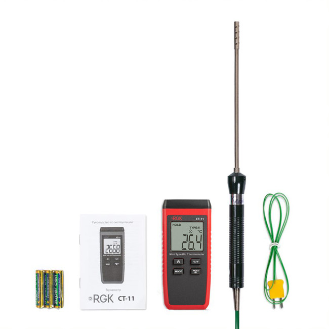 Термометр RGK CT-11 с зондом температуры воздуха TR-10A в Новосибирске