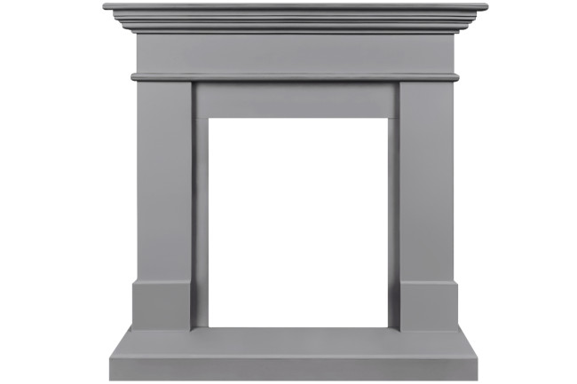 Каминокомплект California STD CRM (Разборный) - Санд грей с очагом Majestic FX M Brass в Новосибирске