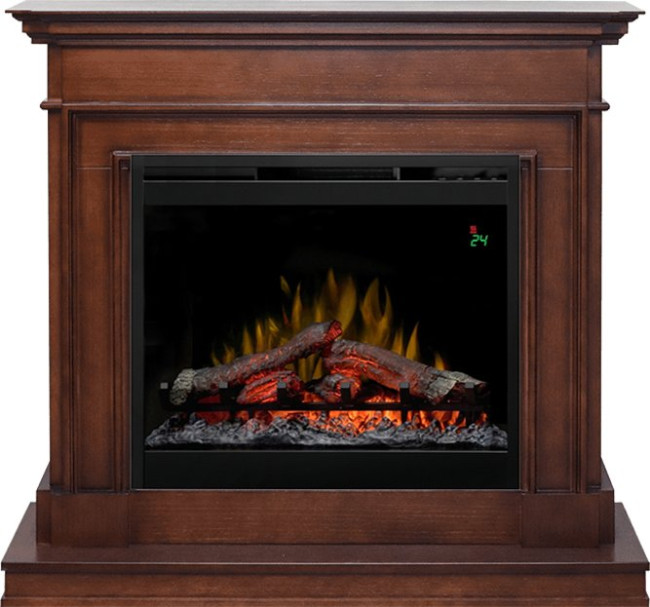 Каминокомплект Newport - Темный дуб с очагом Symphony 26'' DF2624L-INT в Новосибирске
