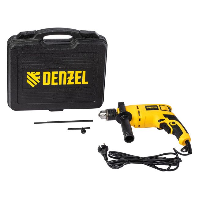 Дрель ударная ID-650, 650 Вт, 0-3000 об/мин, 48000 уд/мин Denzel в Новосибирске