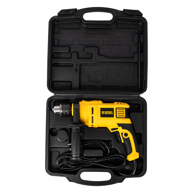 Дрель ударная ID-650, 650 Вт, 0-3000 об/мин, 48000 уд/мин Denzel в Новосибирске