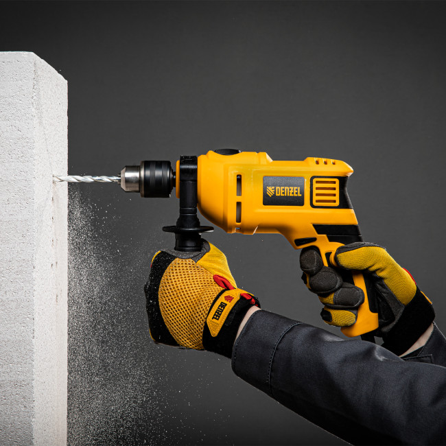 Дрель ударная ID-650, 650 Вт, 0-3000 об/мин, 48000 уд/мин Denzel в Новосибирске