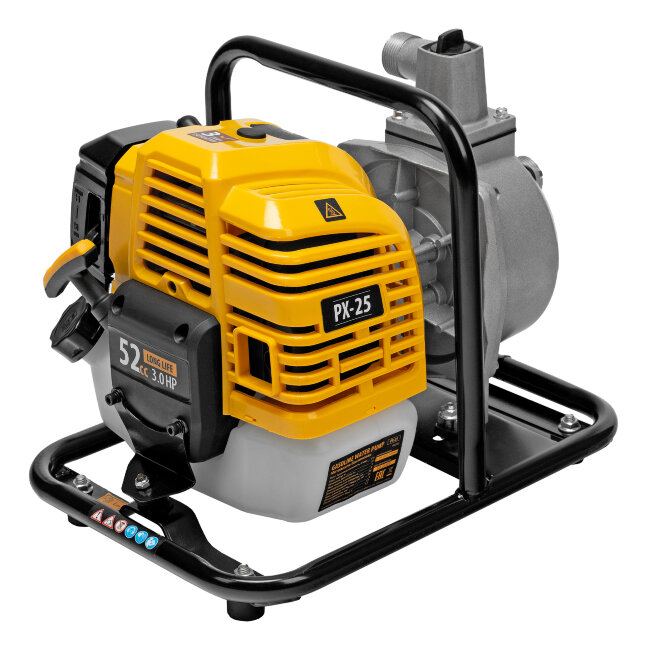 Мотопомпа бензиновая для чистой воды PX-25, 52 см3, 1", 170 л/мин, глуб 8 м, напор 30 м Denzel в Новосибирске Мотопомпа бензиновая для чистой воды PX-25, 52 см3, 1", 170 л/мин, глуб 8 м, напор 30 м Denzel в Новосибирске