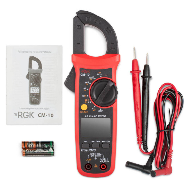 Токовые клещи RGK CM-10 в Новосибирске