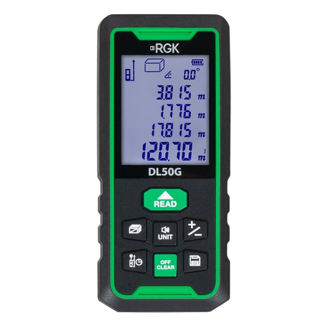 Лазерный дальномер RGK DL70G (с поверкой) - зеленый луч в Новосибирске