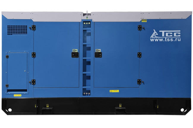 Дизельный генератор ТСС ЭД-200-Т400  в шумозащитном кожухе на прицепе в Новосибирске