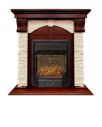 Каминокомплект Dublin (Разборный) - Орех каньон / Сланец с очагом Majestic FX M Black RC Каминокомплект Dublin (Разборный) - Орех каньон / Сланец с очагом Majestic FX M Black RC