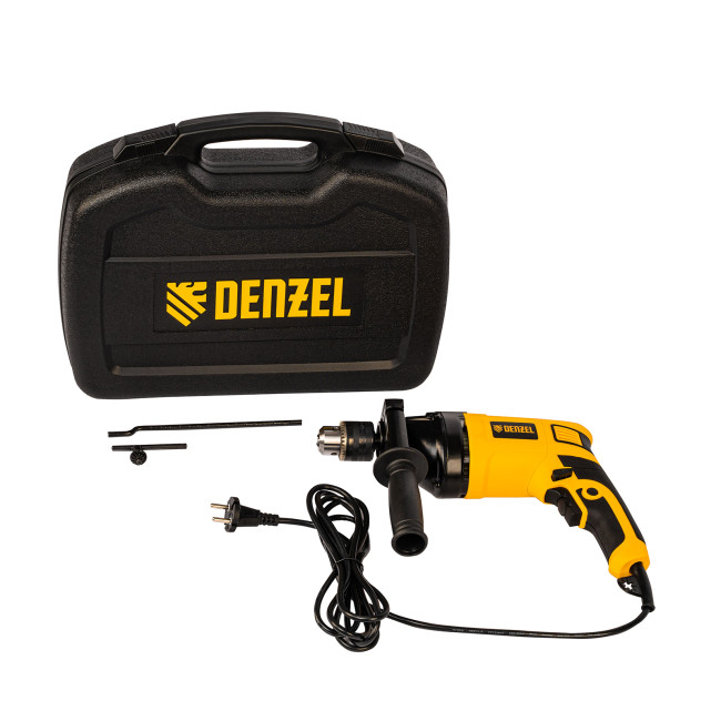 Дрель ударная ID-850, 850 Вт, 0-3000 об/мин, 48000 уд/мин Denzel в Новосибирске